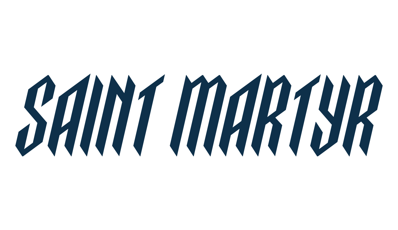 Saint Martyr, gothic modern font preview