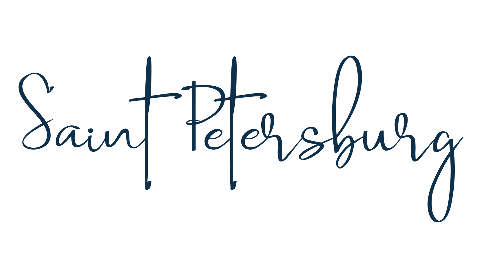 Saint Petersburg, script handwritten fancy decorative calligraphy font preview