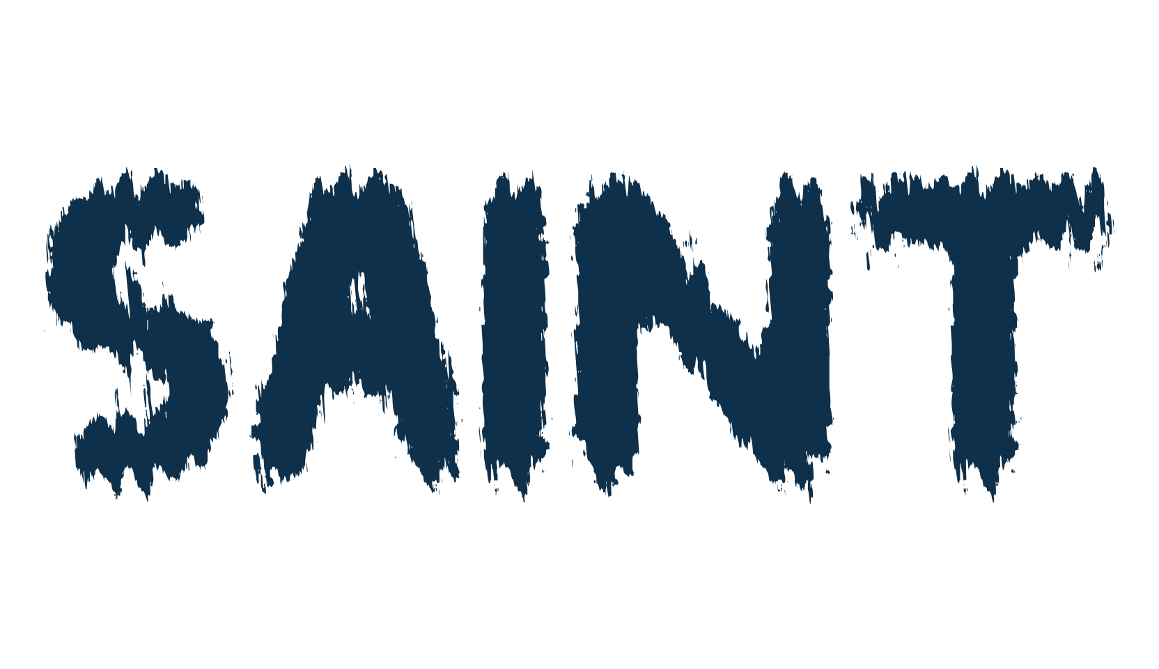 Saint, distorted font preview