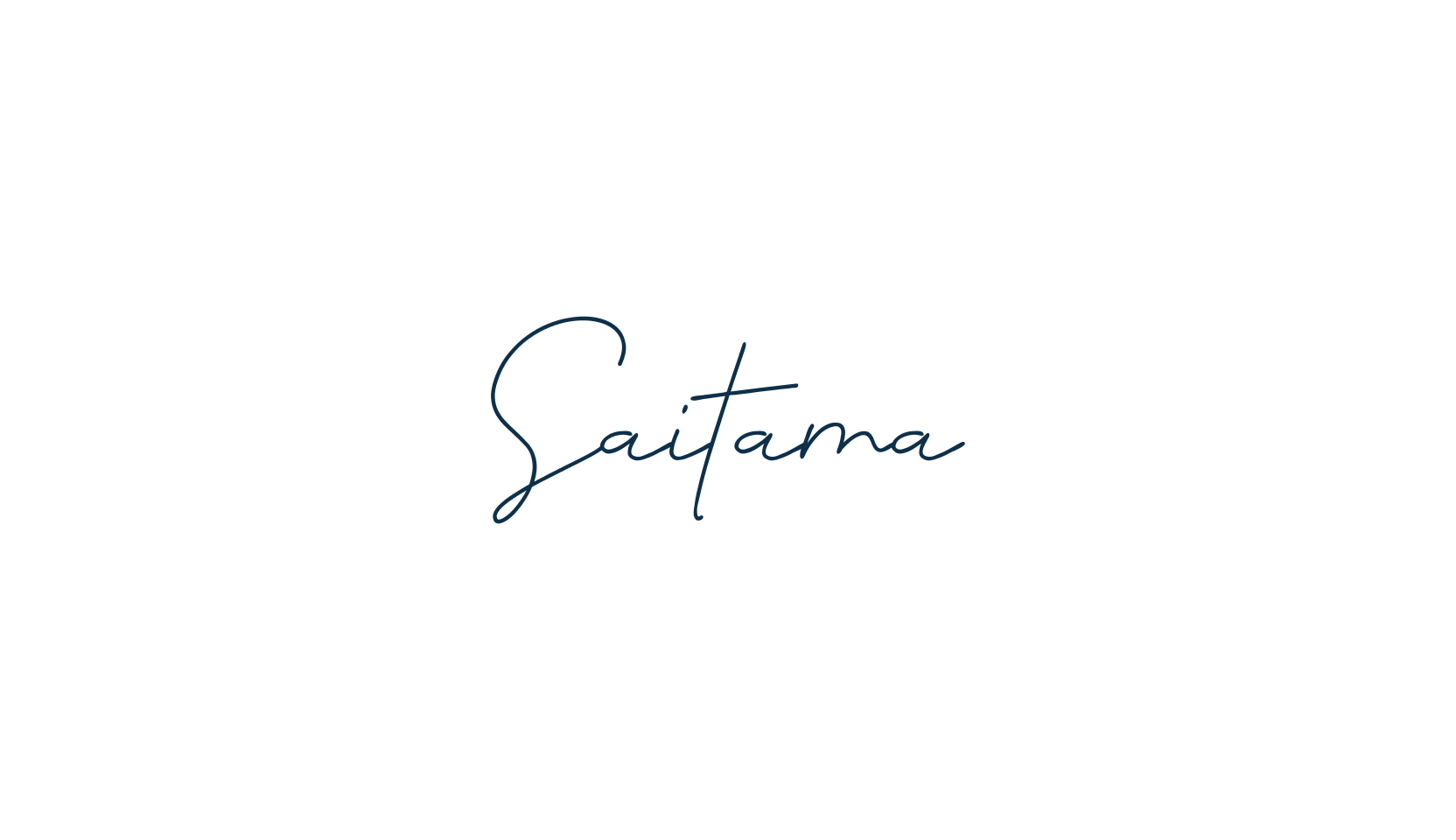 Saitama, script handwritten fancy decorative calligraphy font preview