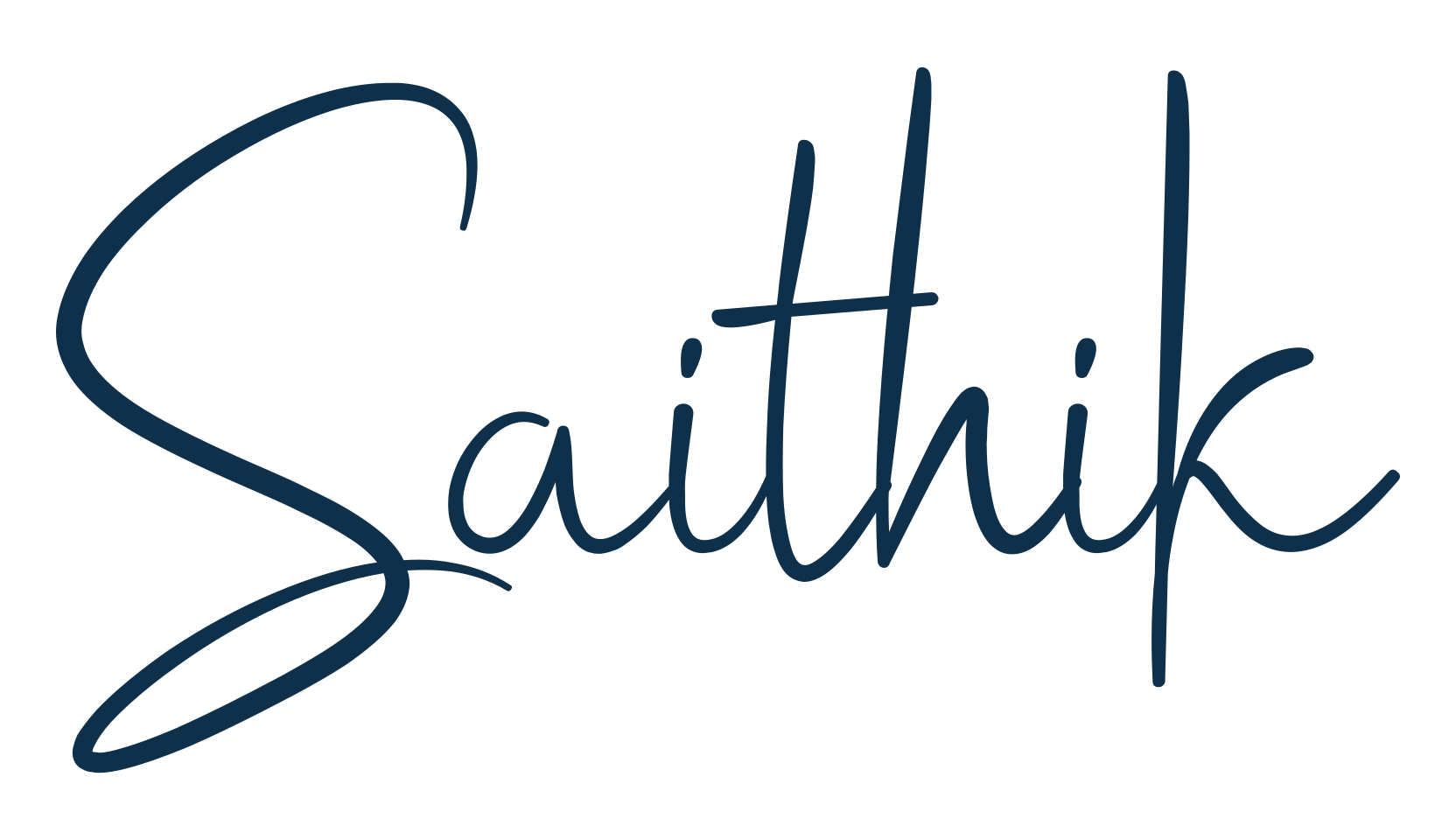 Saithik, script handwritten fancy decorative calligraphy font preview
