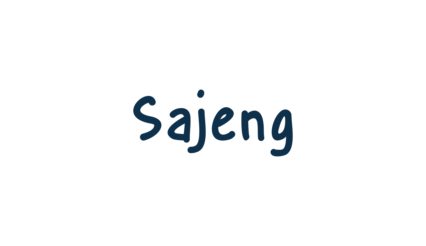 Sajeng, handwriting font preview