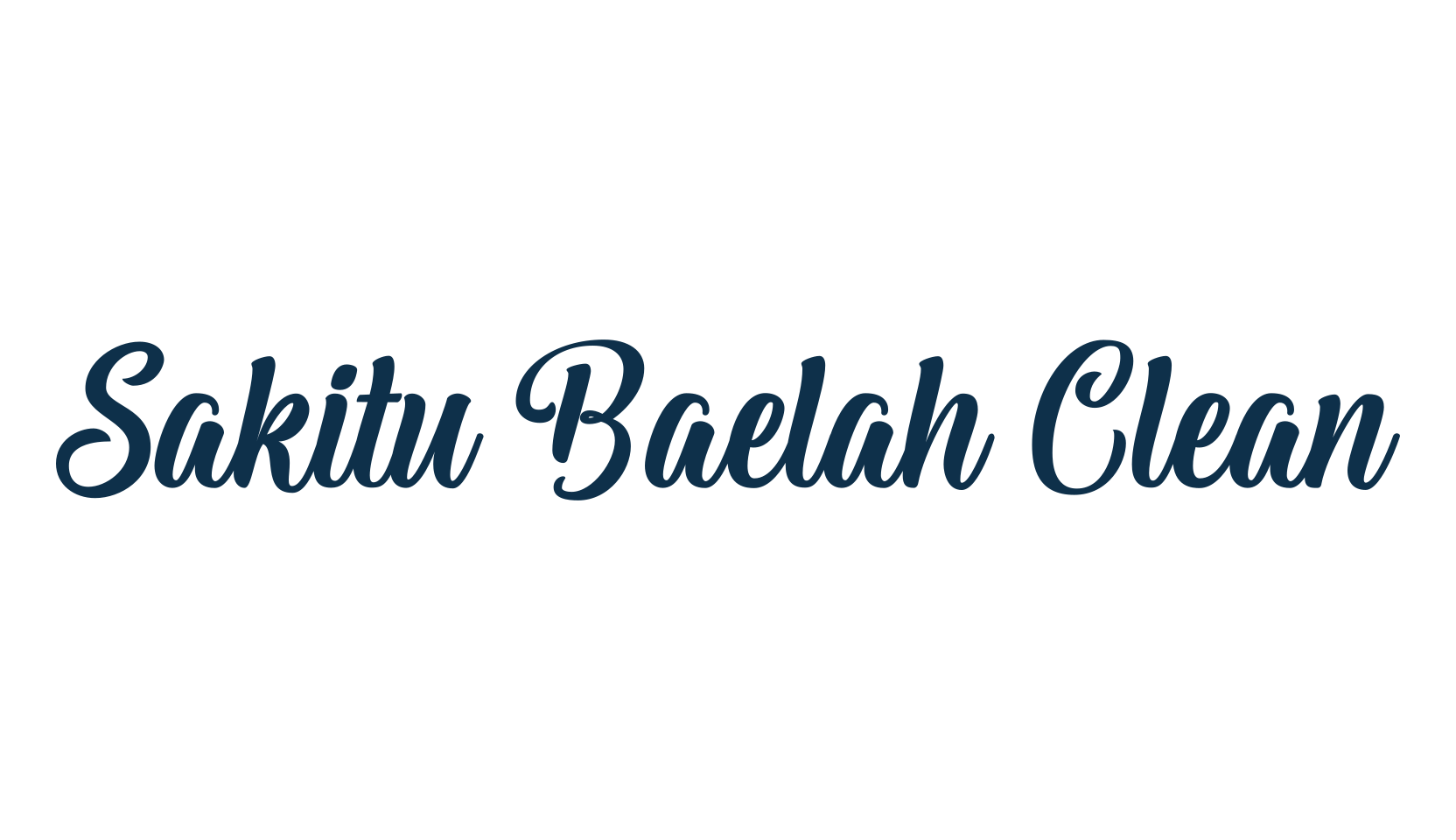 Sakitu Baelah Clean, script calligraphy fancy decorative font preview