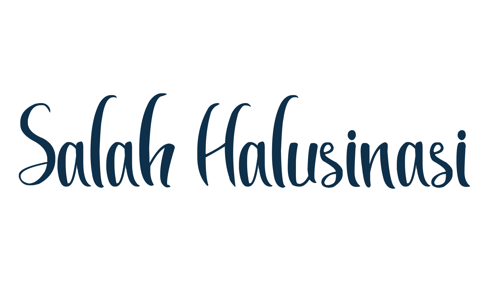 Salah Halusinasi, fancy decorative font preview
