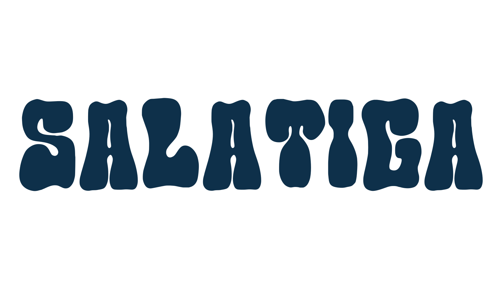 Salatiga, groovy font preview