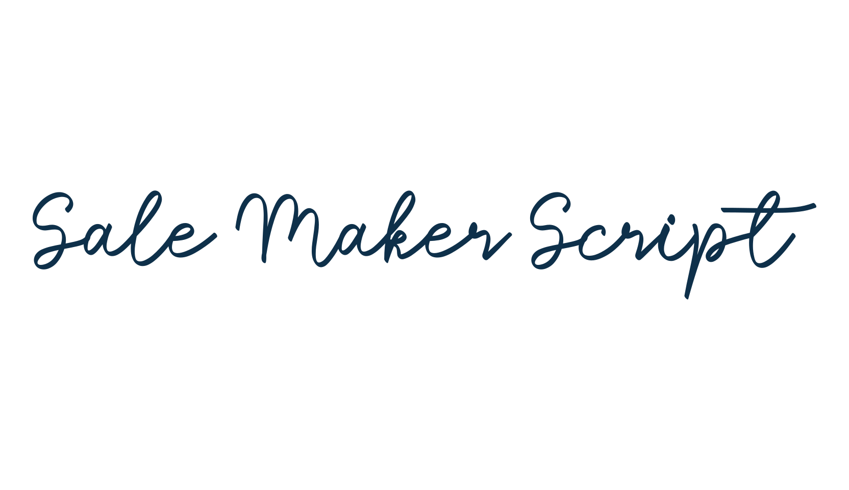 Sale Maker Script, script handwritten fancy decorative calligraphy font preview