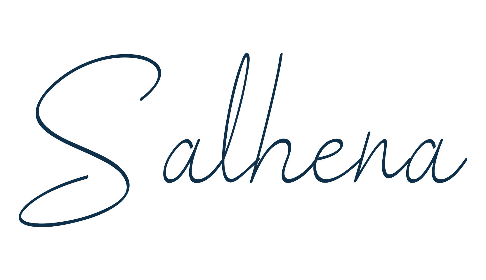 Salhena, handwriting font preview