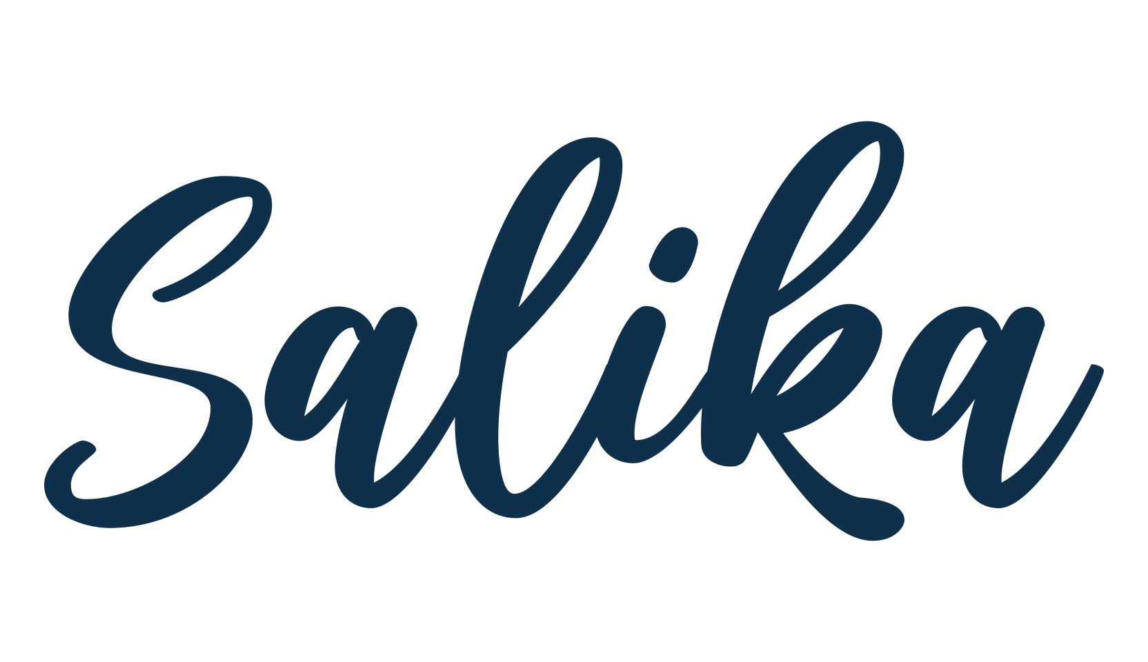 Salika, script calligraphy fancy decorative font preview