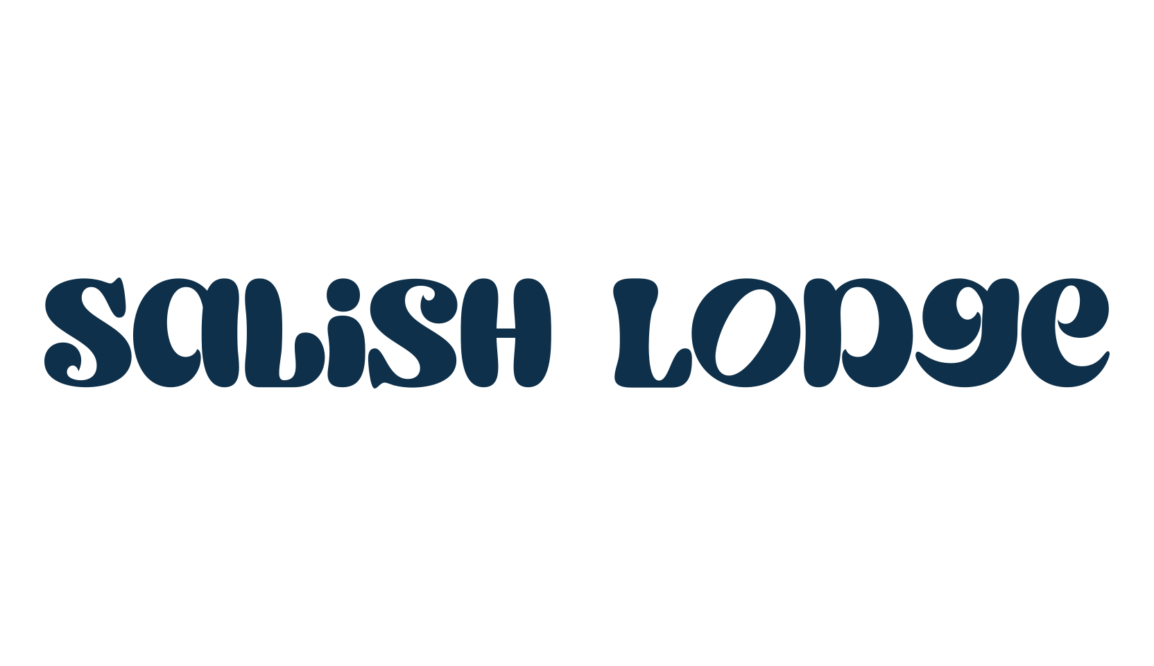 Salish Lodge, groovy font preview