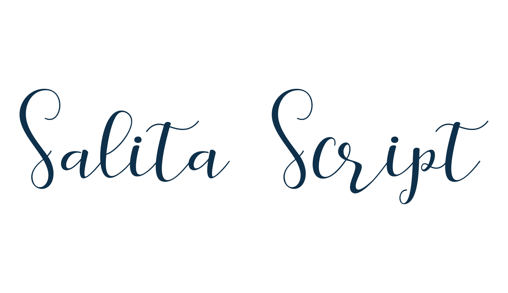 Salita Script, script calligraphy fancy decorative font preview