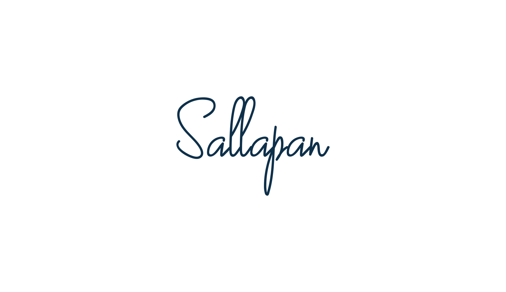 Sallapan, handwriting font preview
