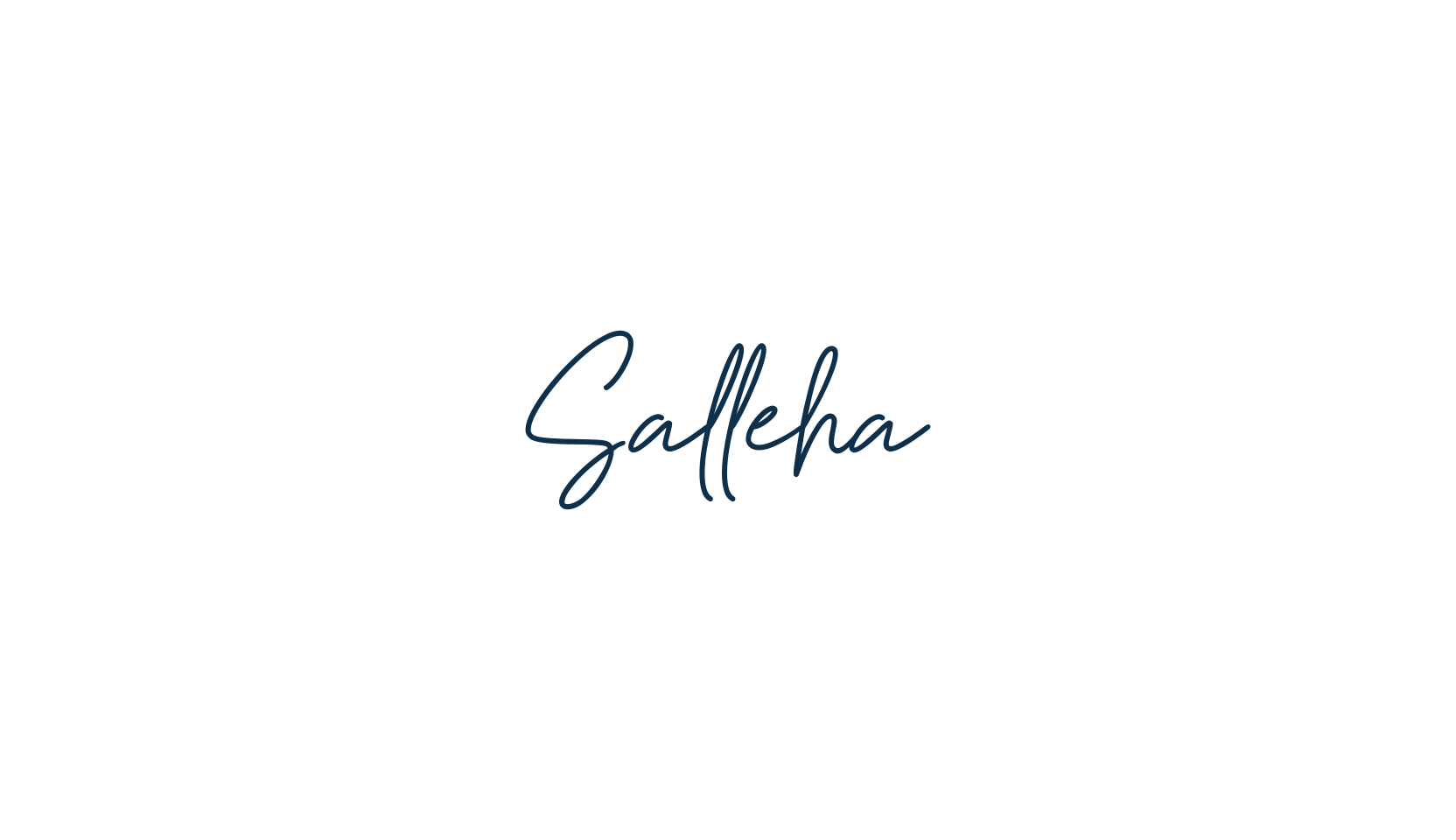 Salleha, handwriting font preview