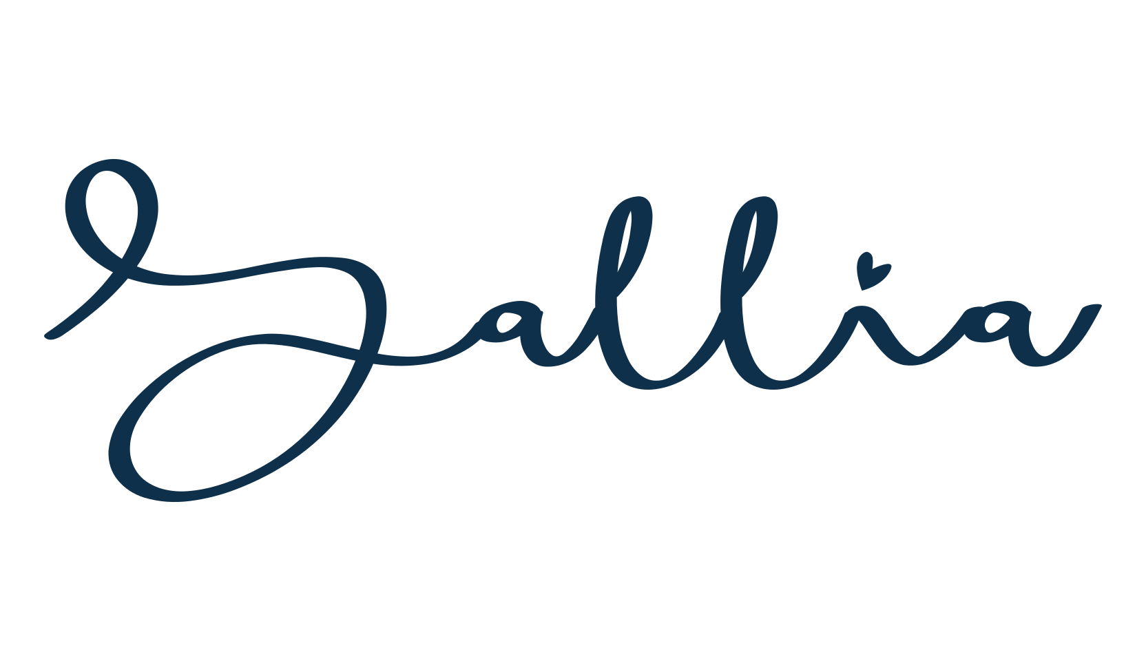 Sallia, handwriting font preview