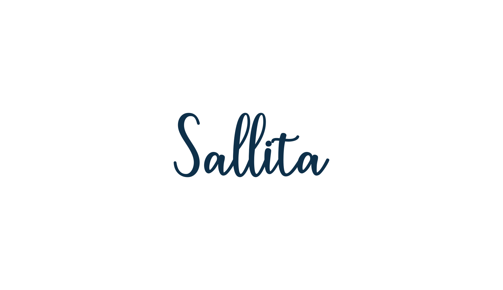 Sallita (sallita), calligraphy font preview