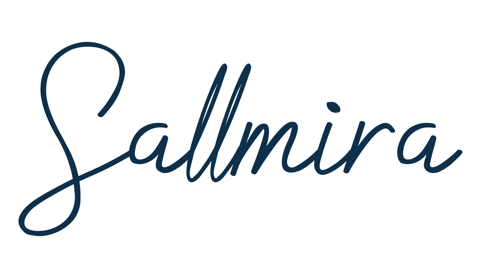 Sallmira, handwriting font preview