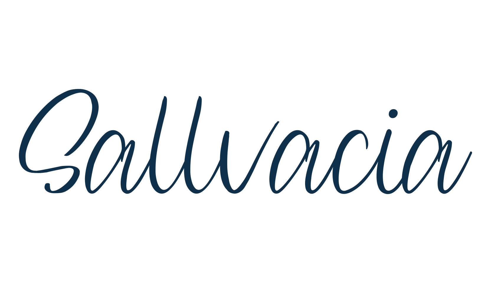 Sallvacia, handwriting font preview