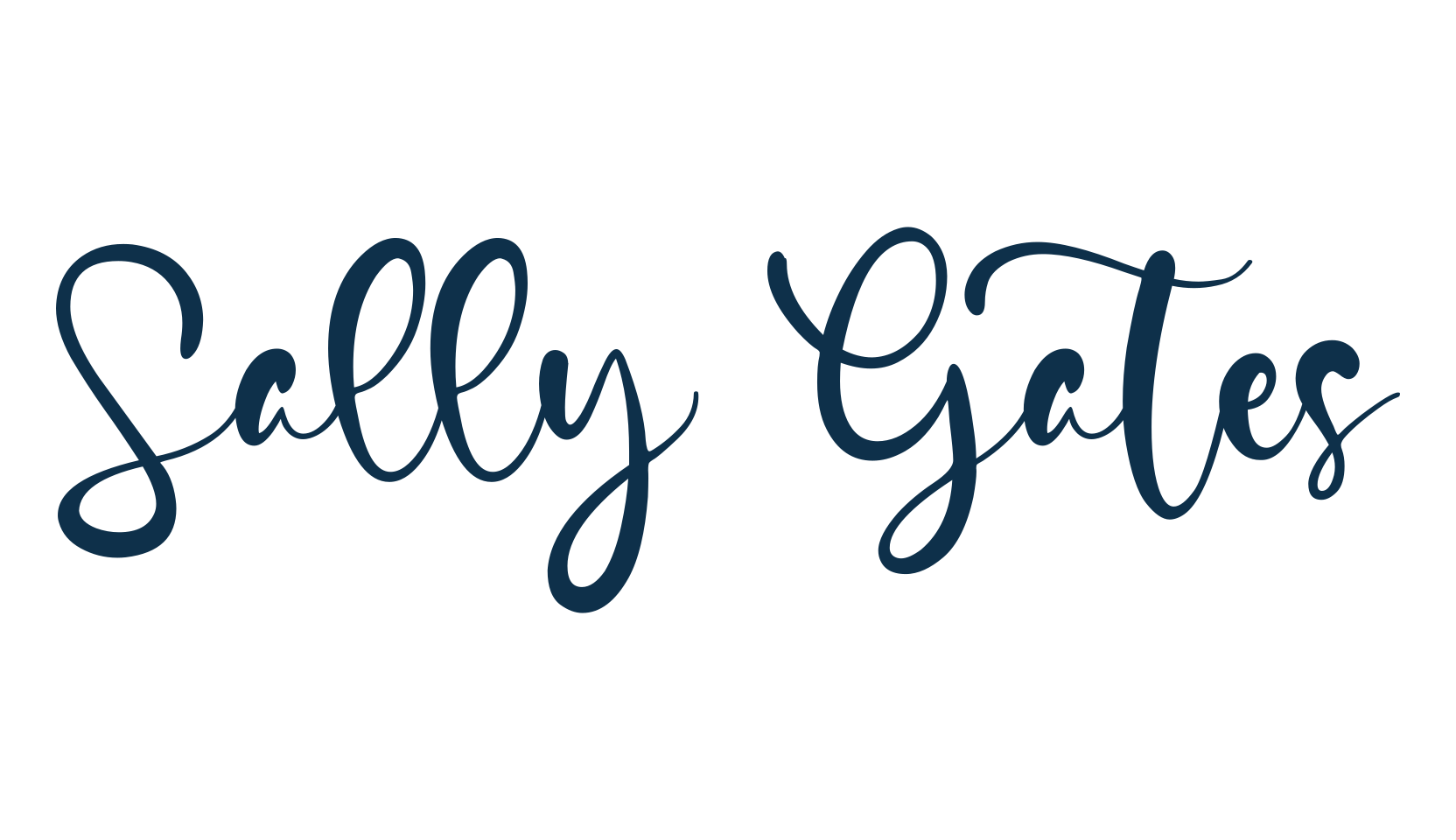 Sally Gates, script calligraphy fancy decorative font preview