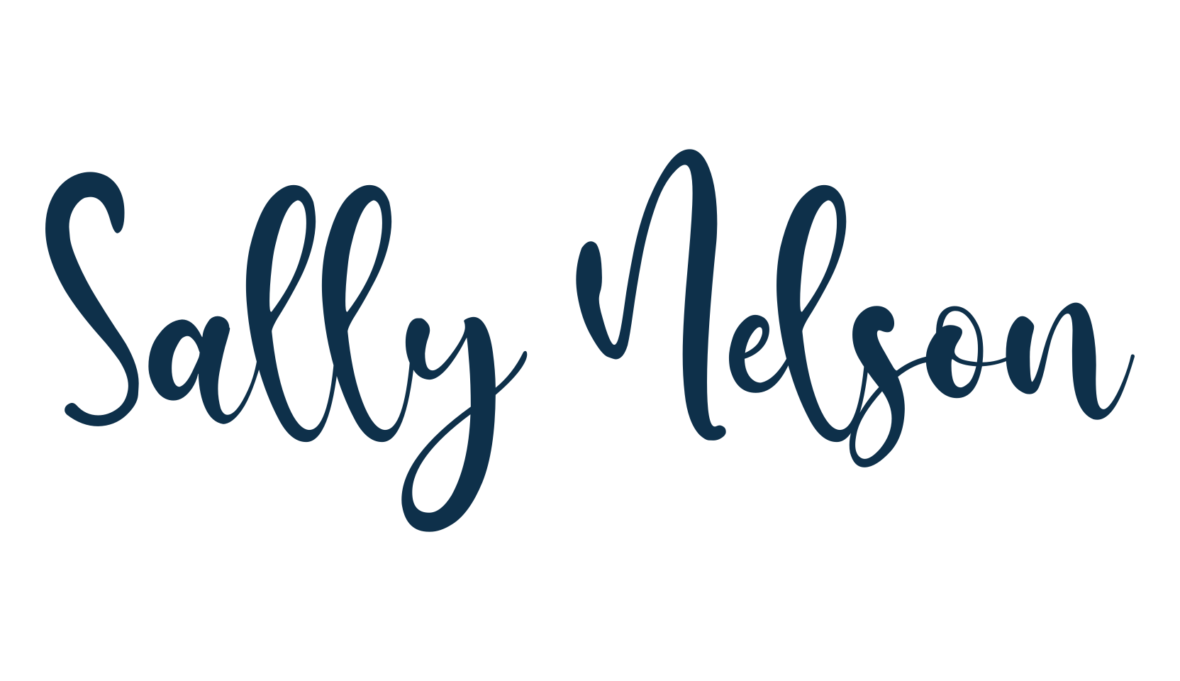 Sally Nelson, various font preview