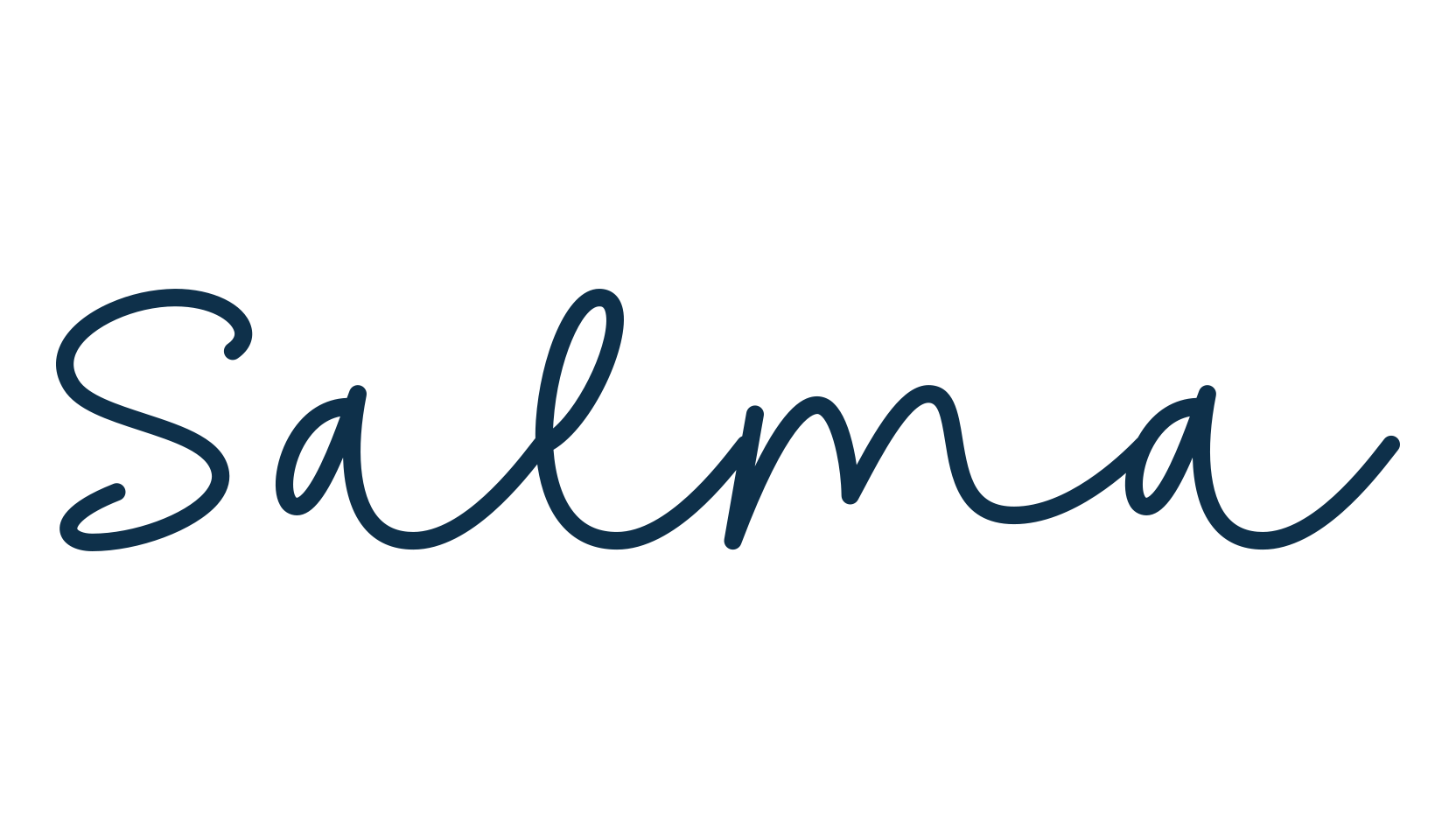 Salma, script handwritten fancy decorative calligraphy font preview