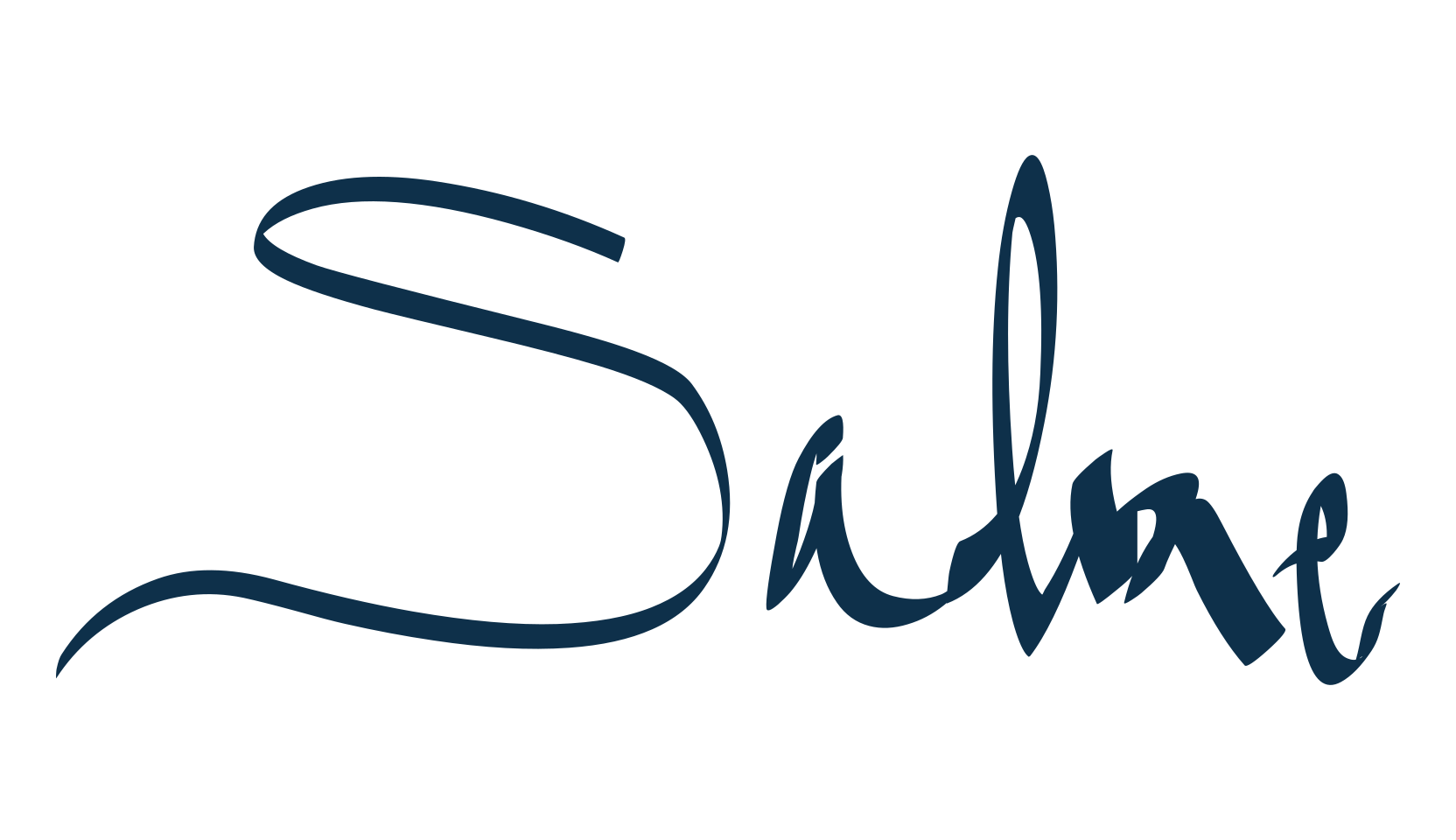Salme, calligraphy font preview