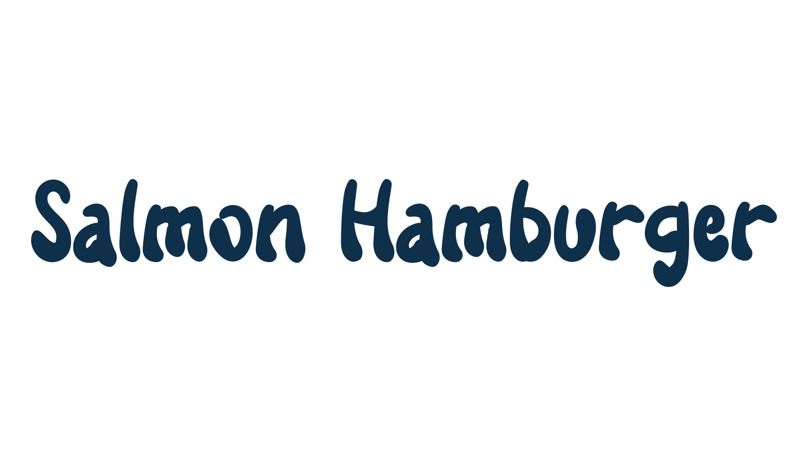 Salmon Hamburger, cartoon font preview