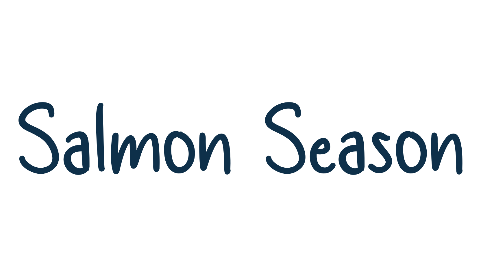 Salmon Season, script handwritten fancy decorative calligraphy font preview