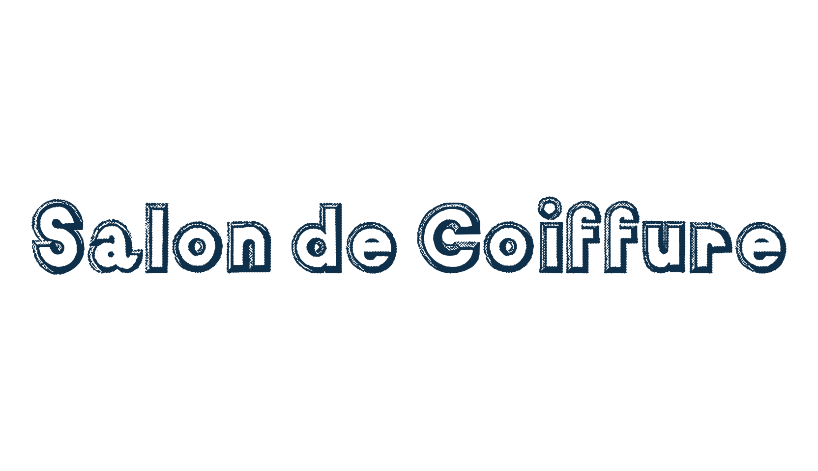 Salon de Coiffure, fancy various decorative font preview
