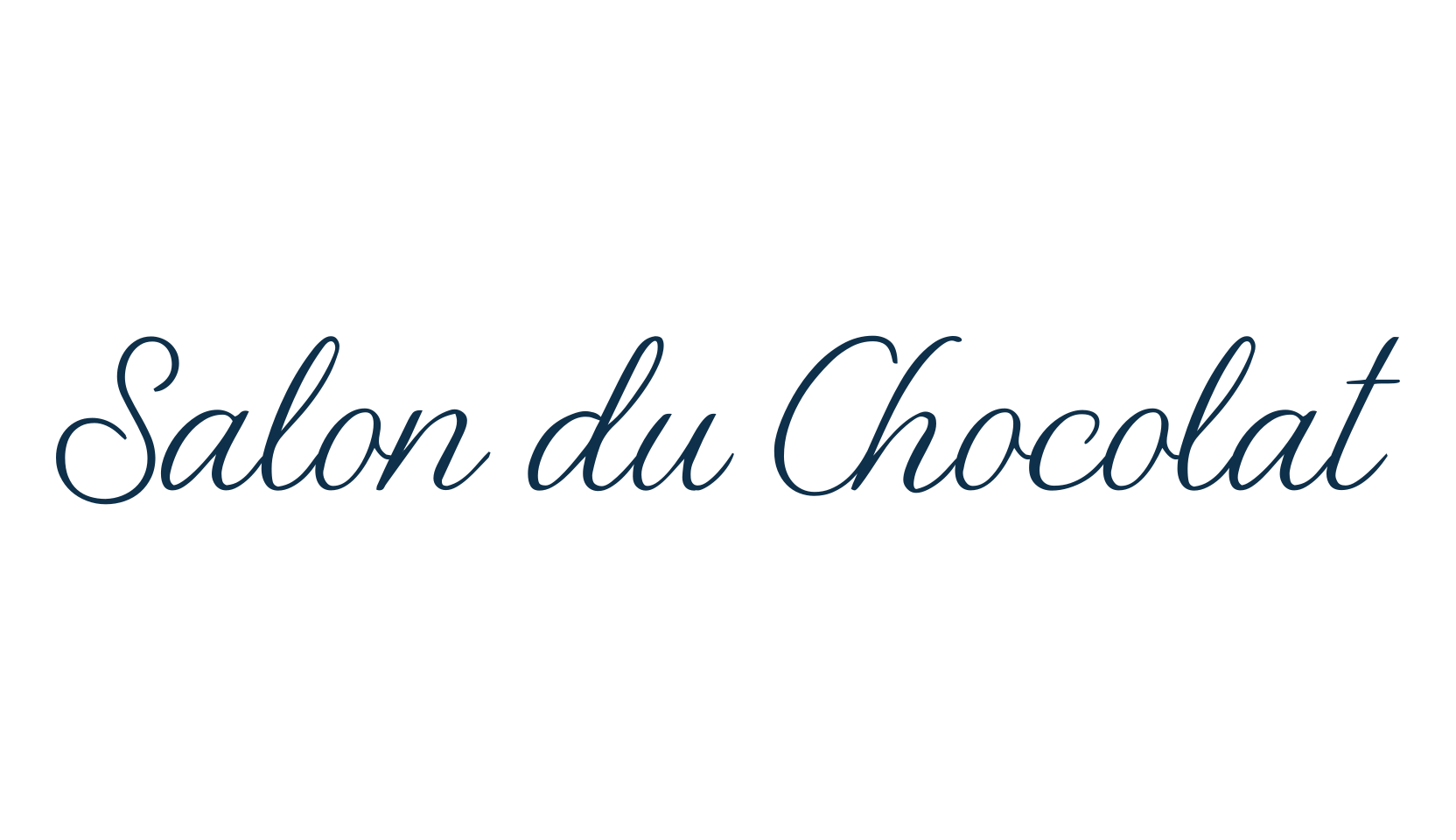 Salon du Chocolat, script calligraphy fancy decorative font preview