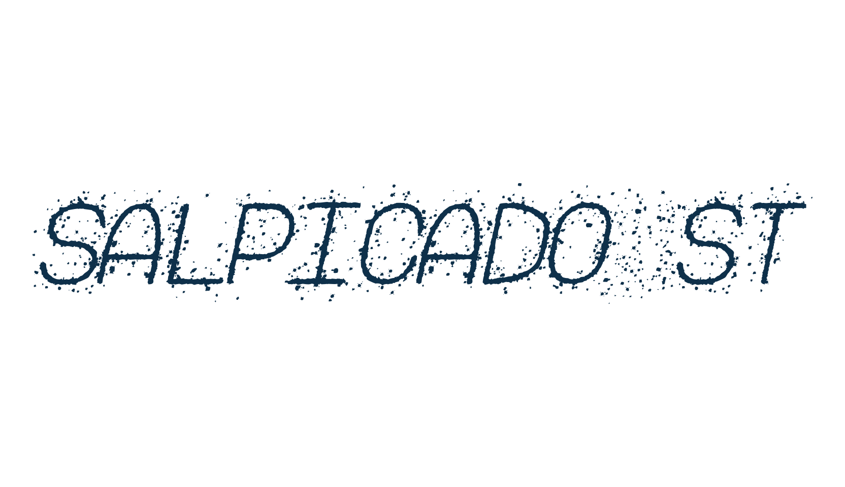 Salpicado ST, distorted font preview