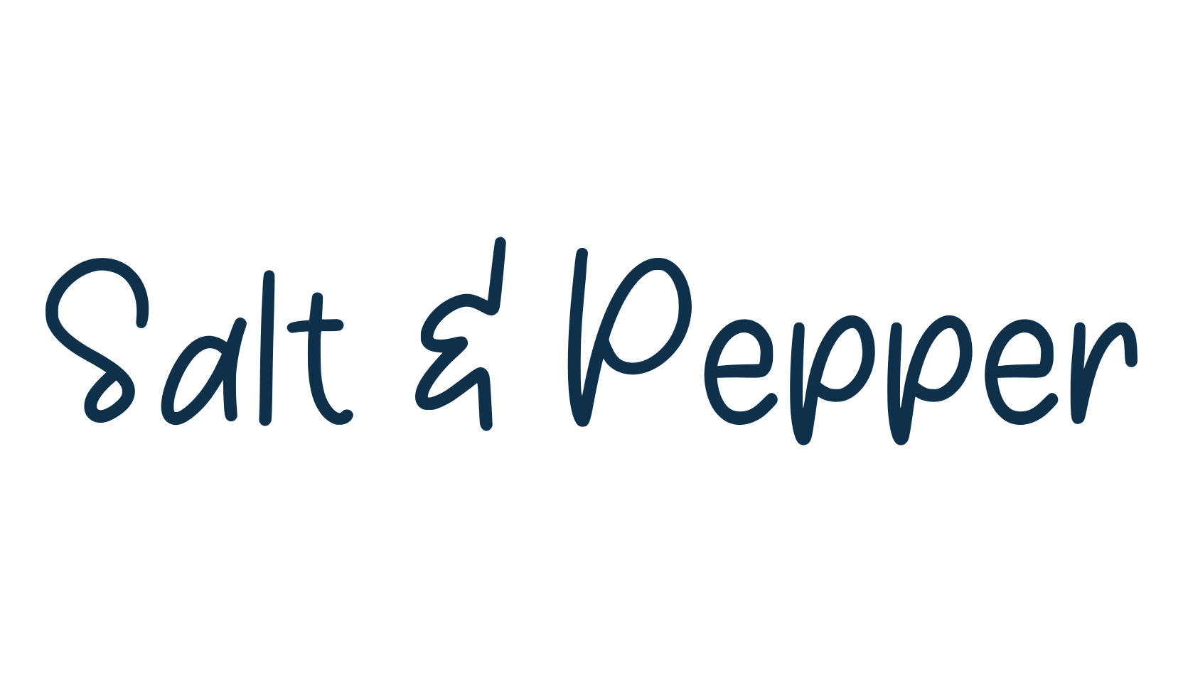 Salt & Pepper, handwriting font preview