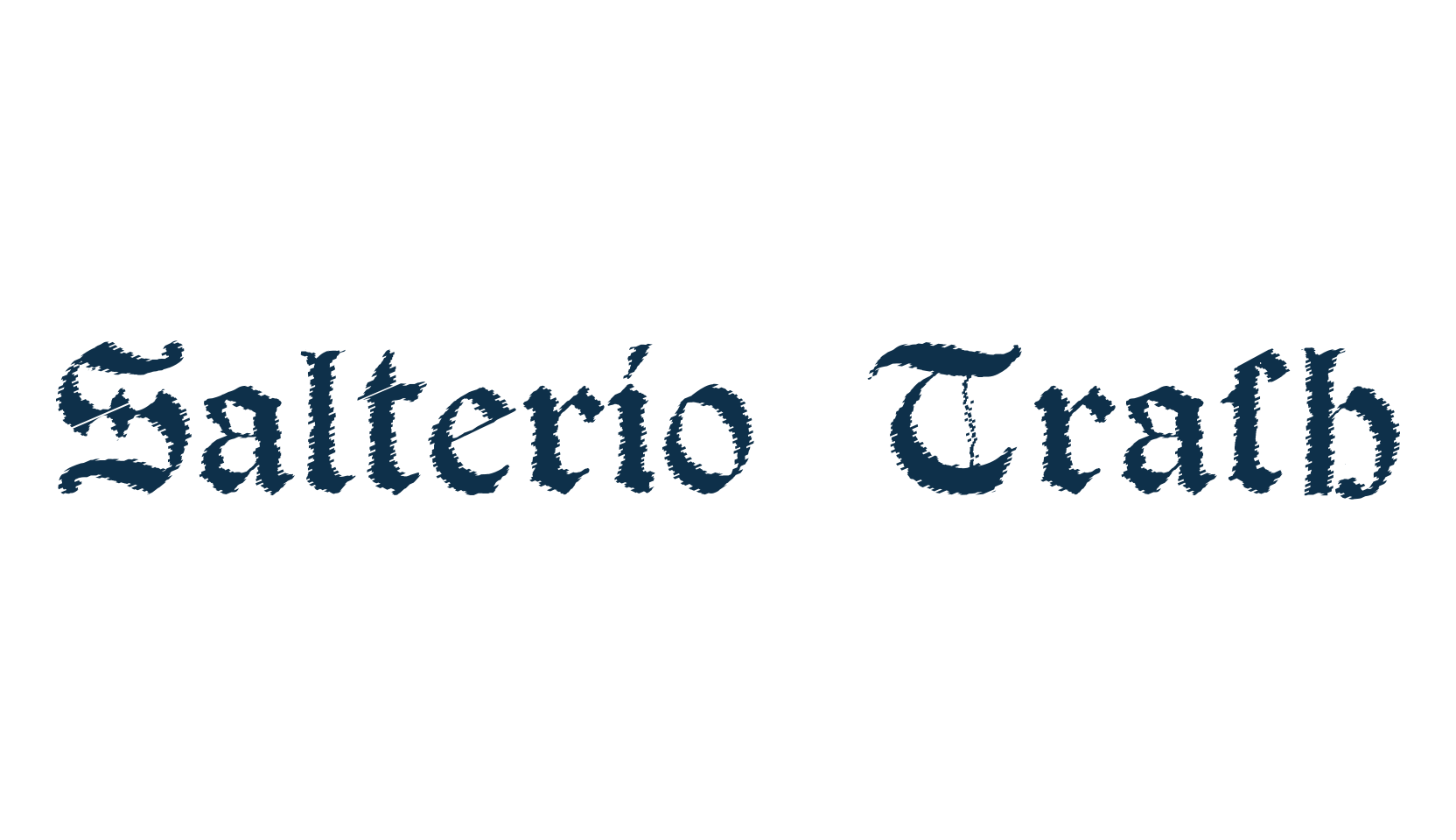 Salterio Trash, gothic medieval font preview