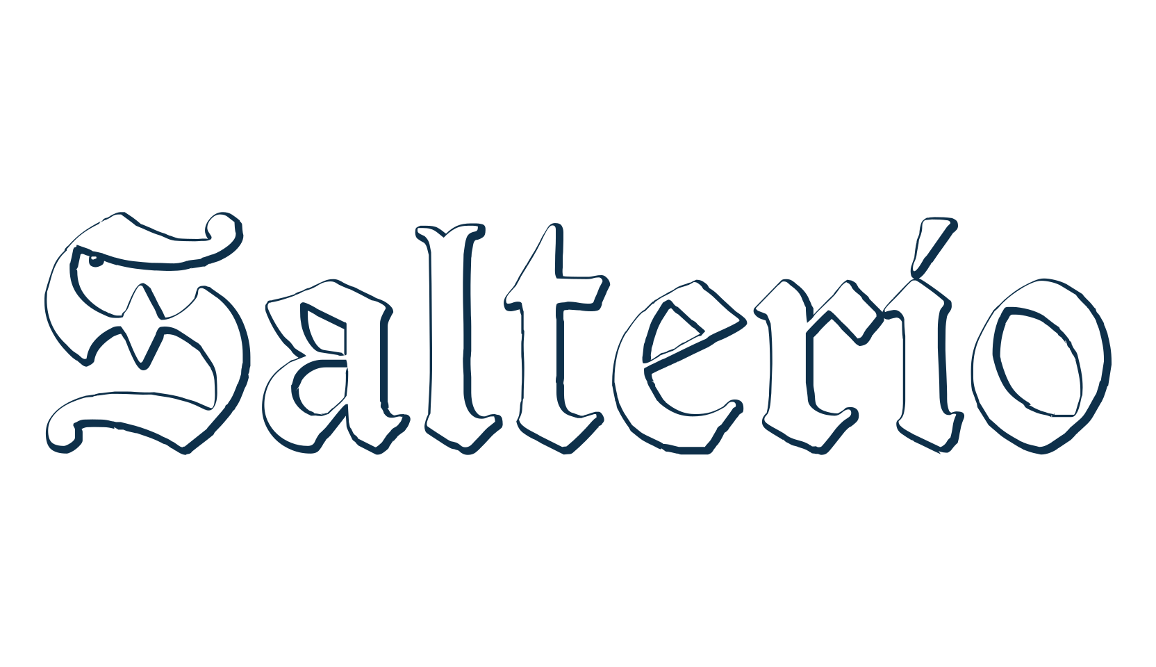 Salterio, gothic medieval font preview