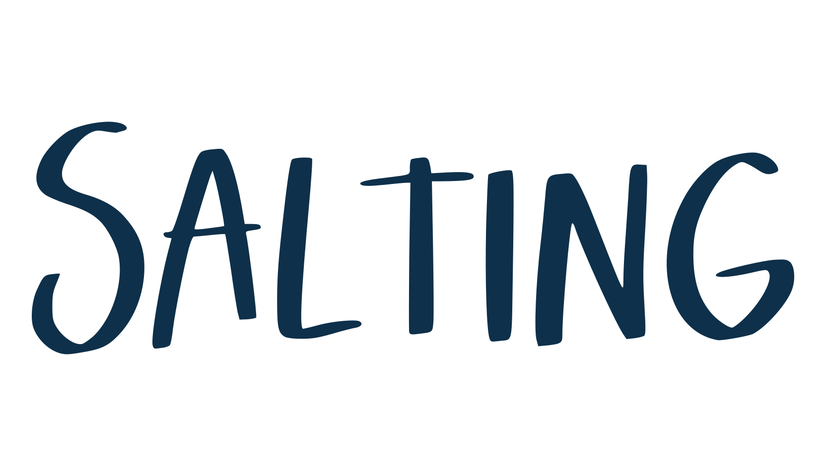 Salting, handwriting font preview