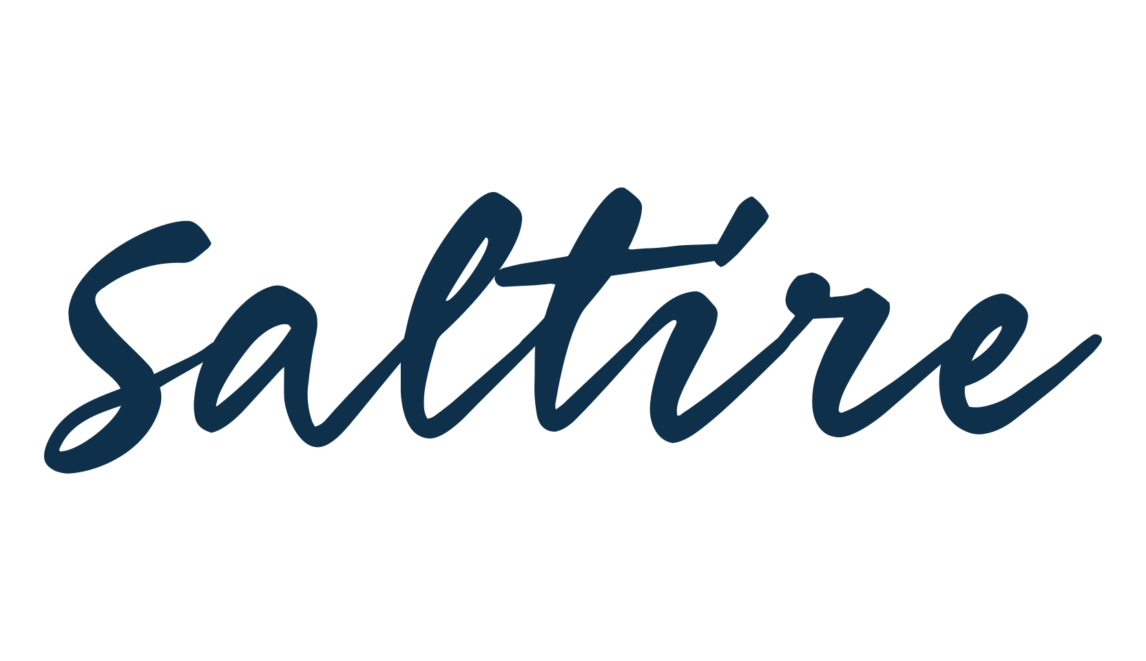 Saltire, brush font preview