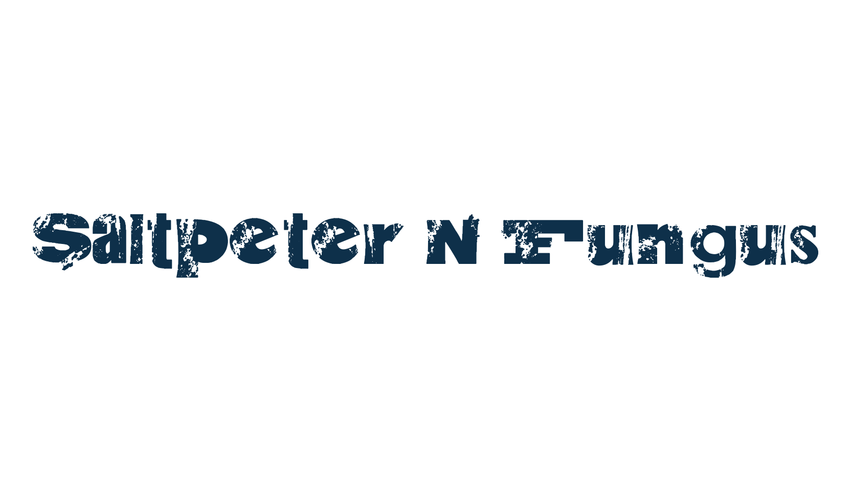 Saltpeter N Fungus, fancy destroy decorative font preview