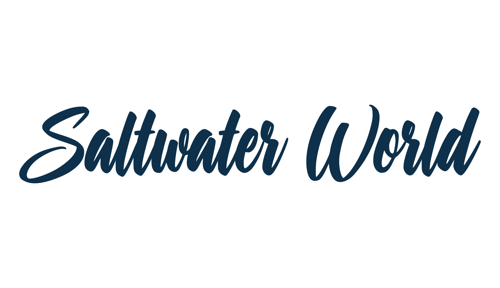 Saltwater World, various font preview