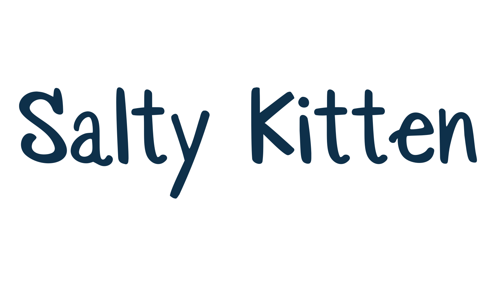 Salty Kitten, various font preview