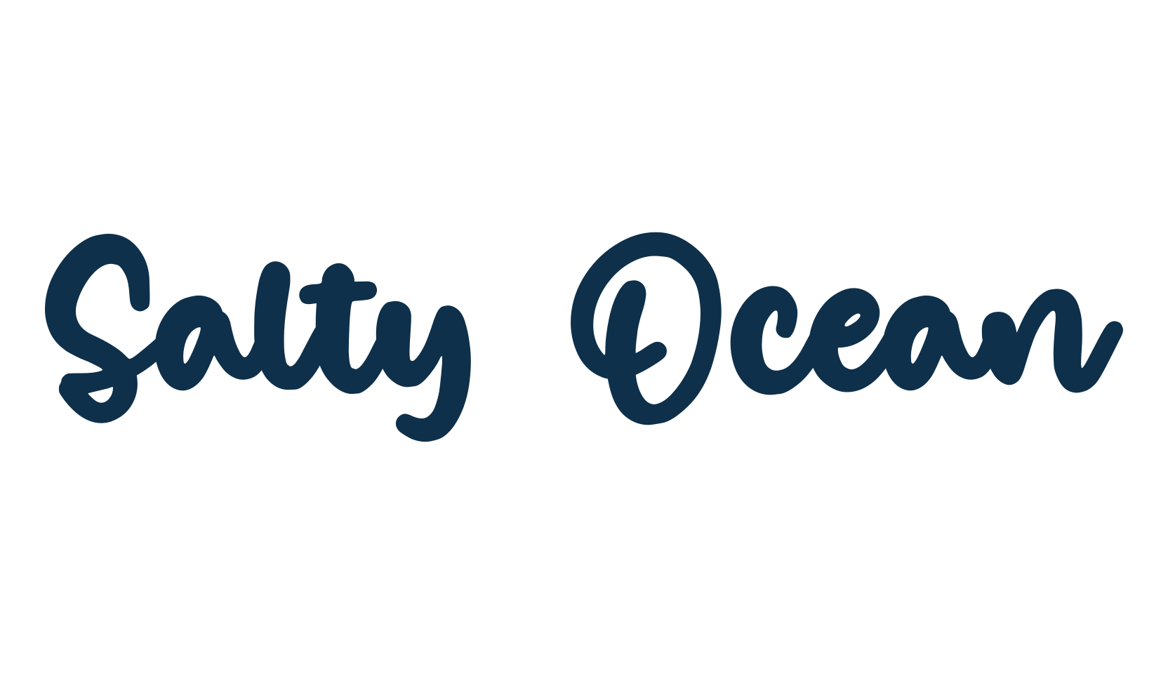 Salty Ocean, script handwritten fancy decorative calligraphy font preview
