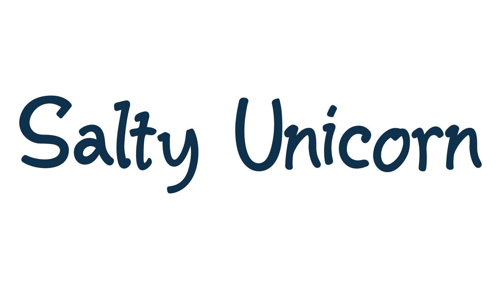 Salty Unicorn, fancy decorative font preview