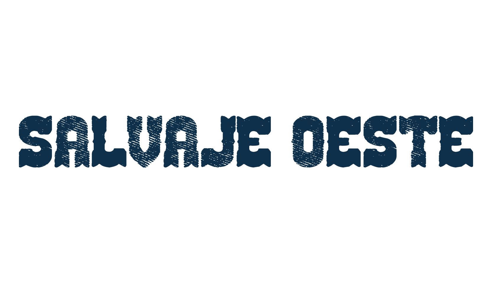 Salvaje Oeste, western font preview