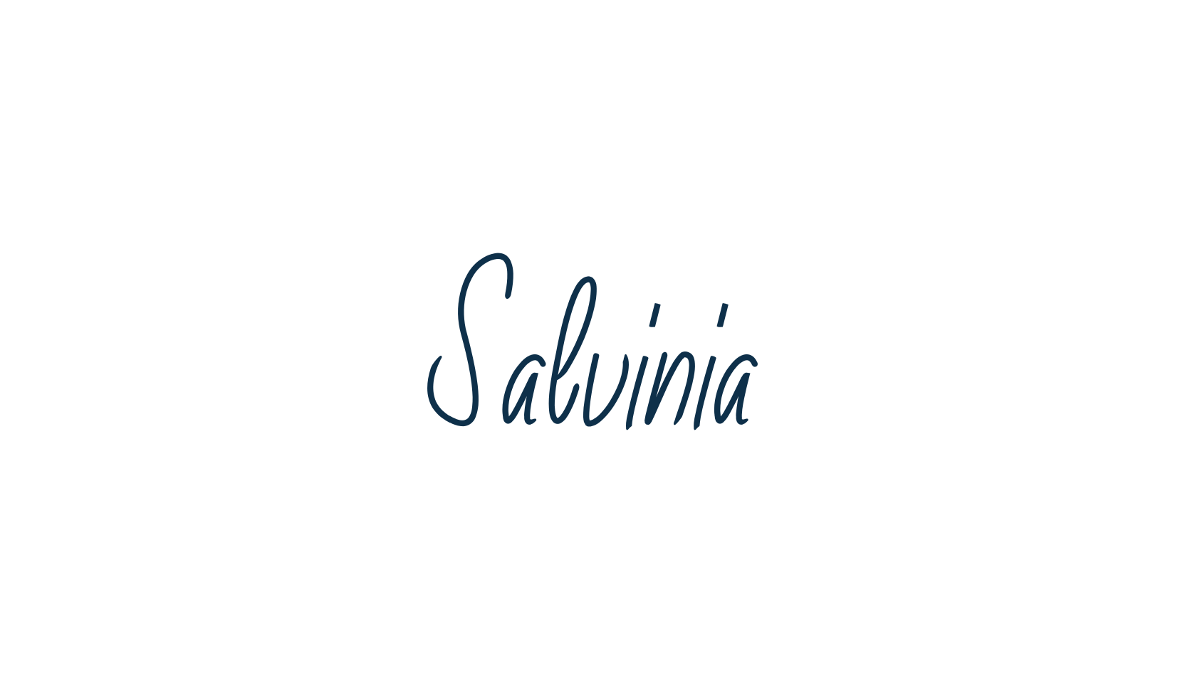 Salvinia, script handwritten fancy decorative calligraphy font preview