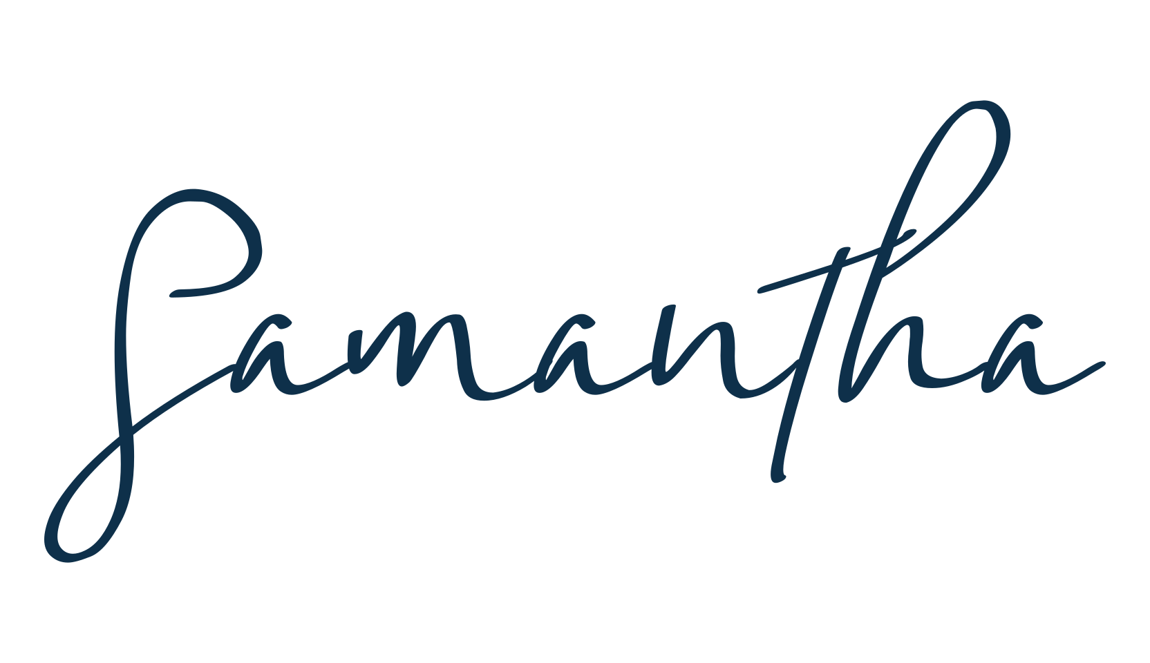 Samantha (samantha-7), handwriting font preview