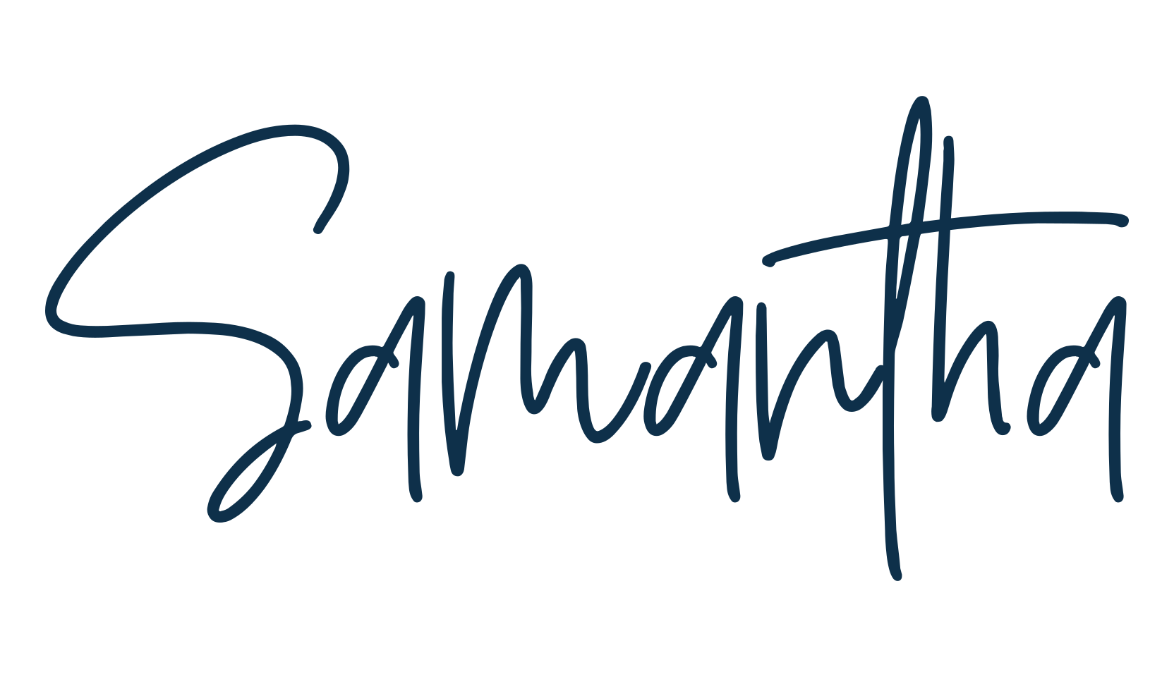 Samantha (samantha-9), handwriting font preview