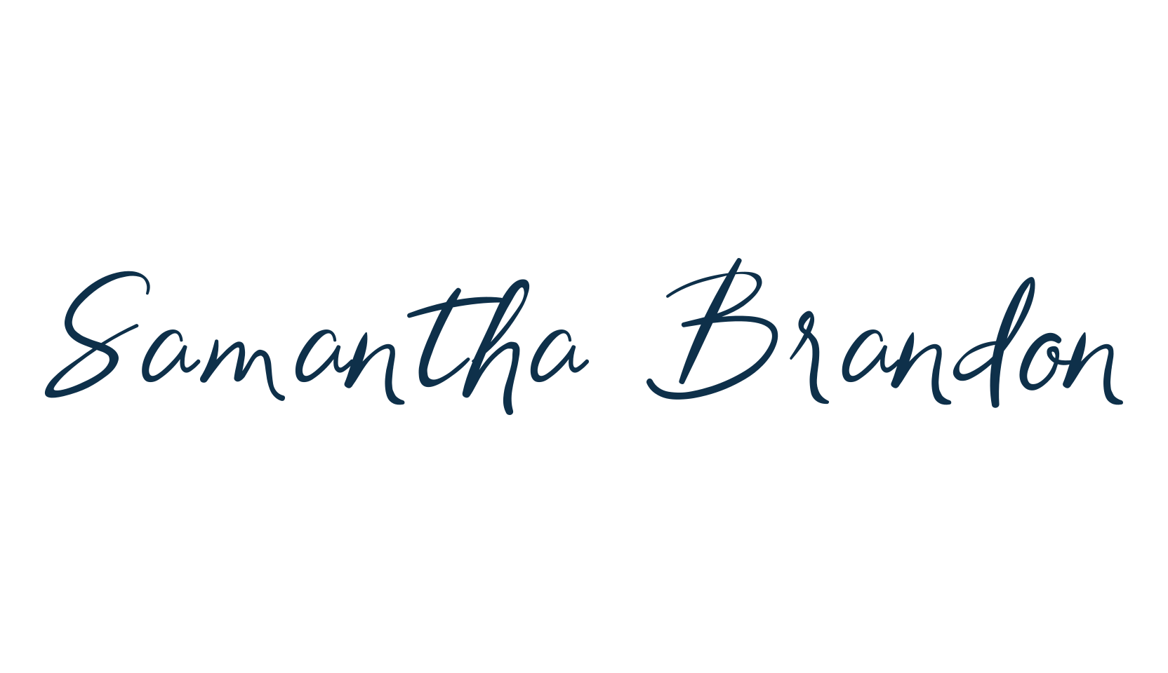 Samantha Brandon, script handwritten fancy decorative calligraphy font preview