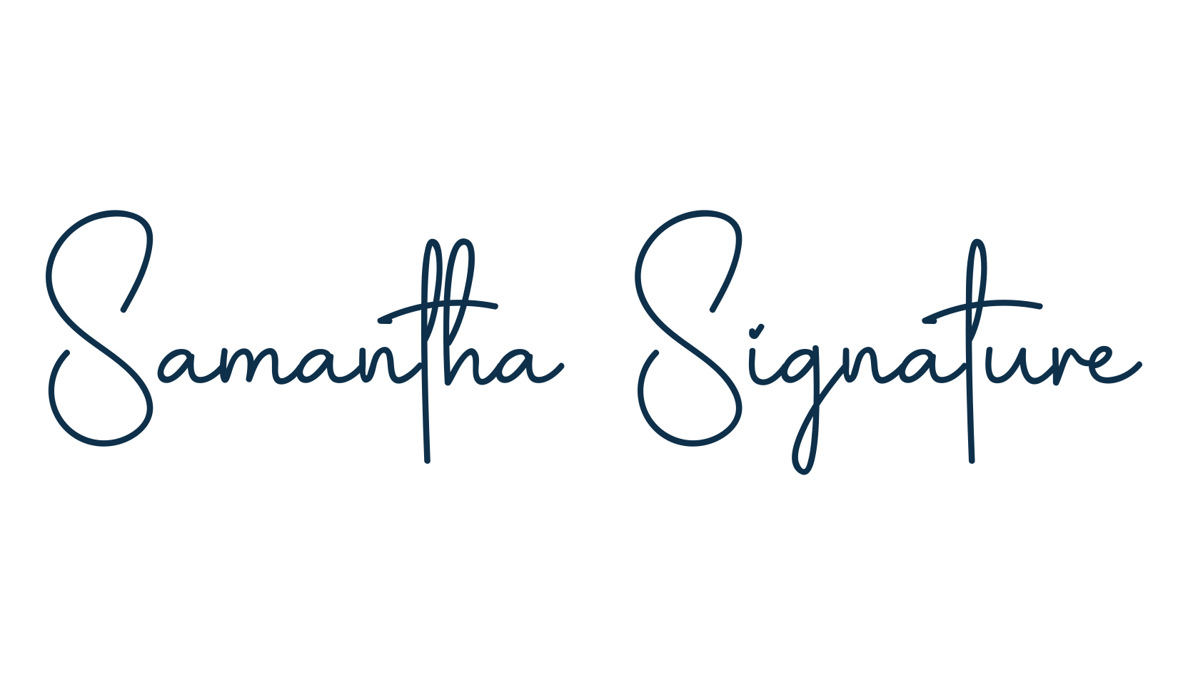 Samantha Signature, script handwritten fancy decorative calligraphy font preview