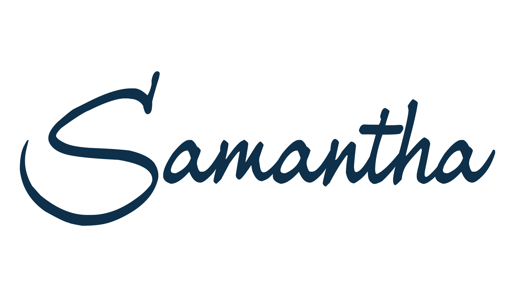 Samantha (samantha), handwriting font preview