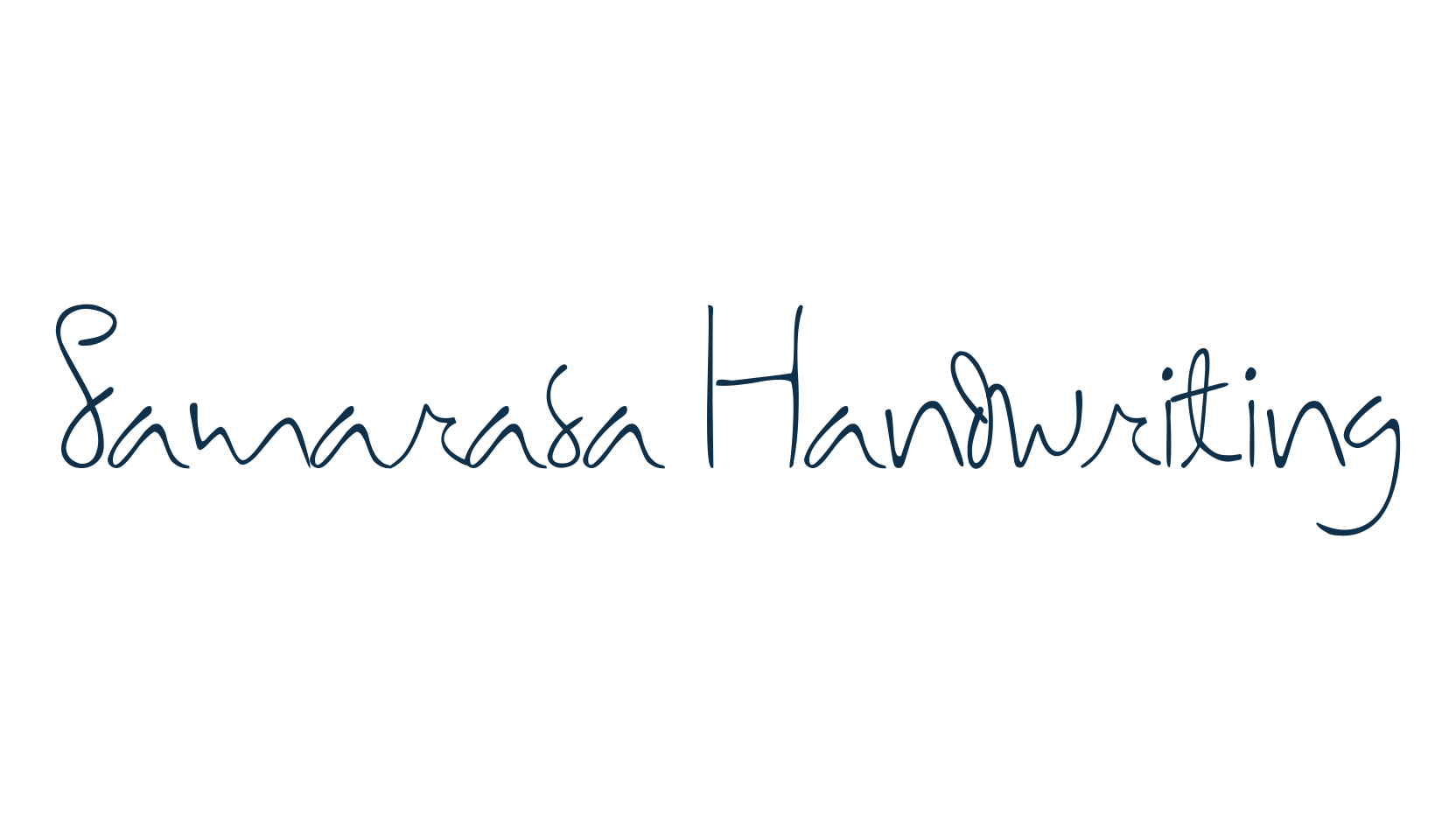Samarasa Handwriting, handwriting font preview
