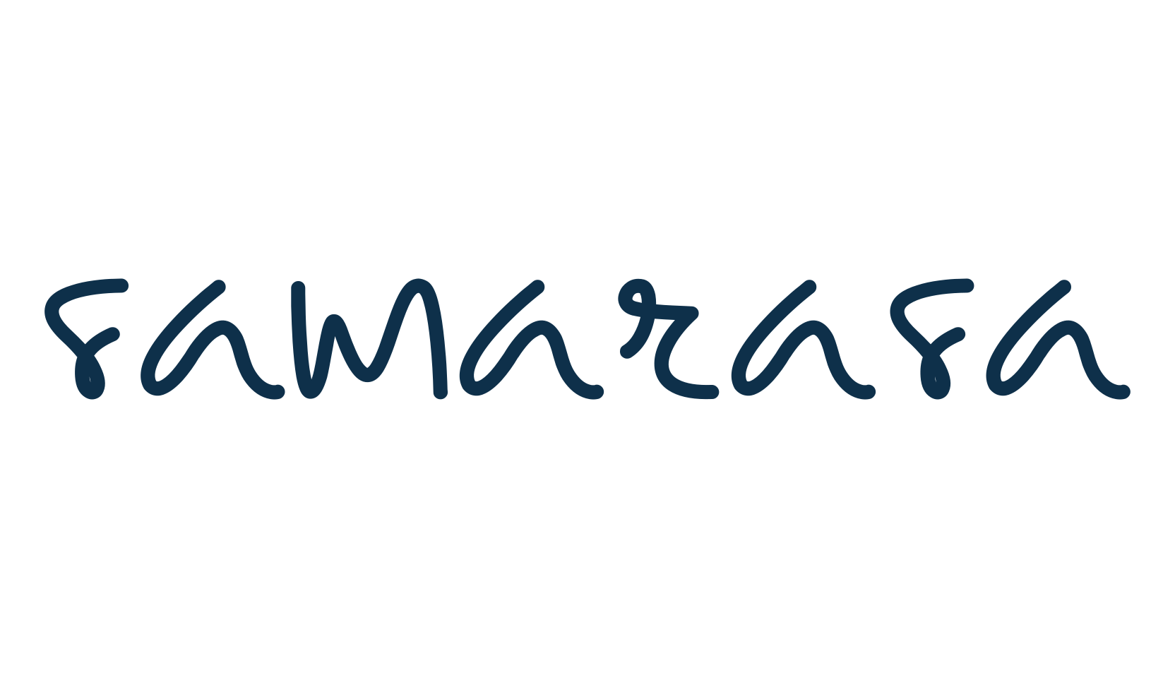 Samarasa, handwriting font preview