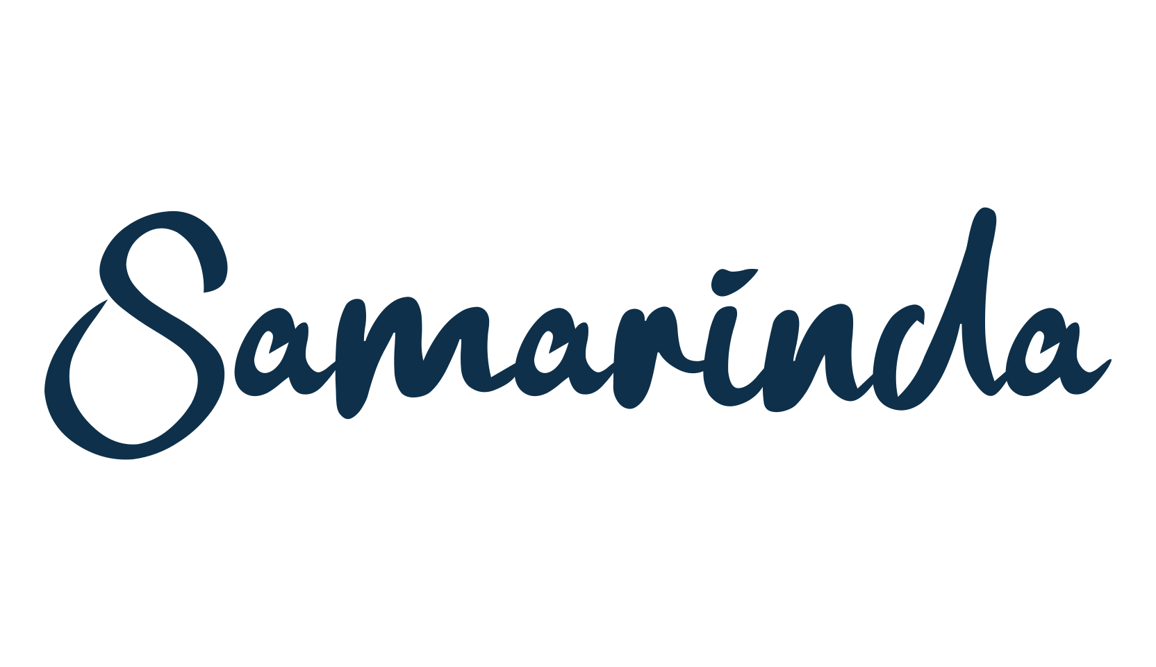 Samarinda, handwriting font preview