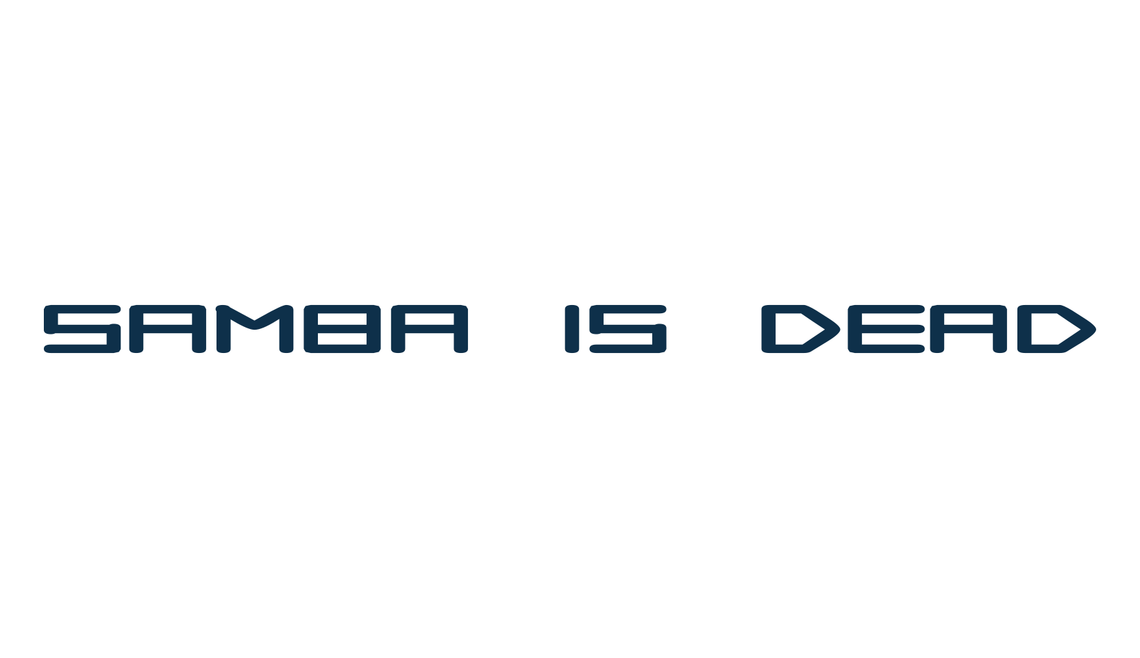 Samba is dead, fancy various techno sci-fi font preview